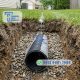 French drain, sistem drainase rumah, pipa HDPE perforated, geotextile non woven, pipa drainase, solusi halaman banjir, Trikarya Tirta Semesta.